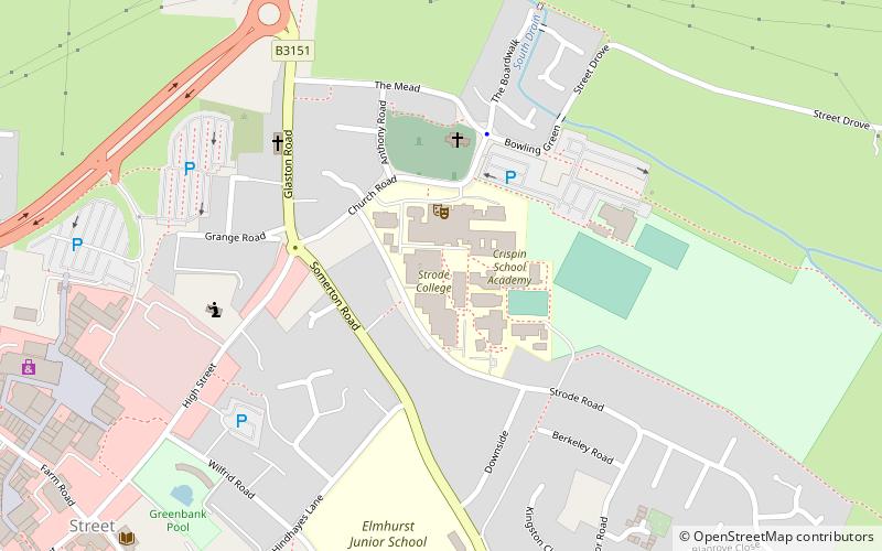 Strode College location map