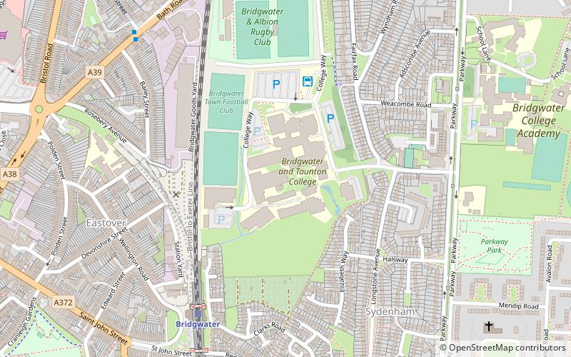 Bridgwater and Taunton College location map