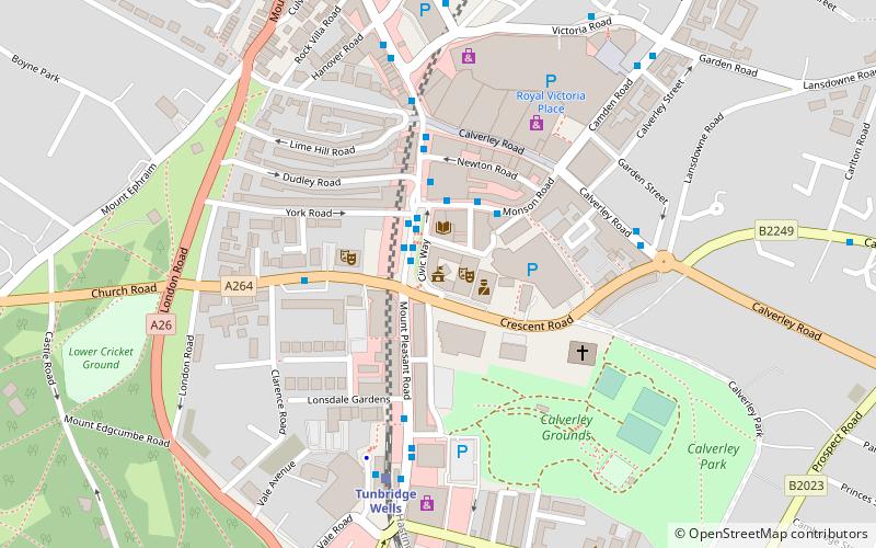 Tunbridge Wells Town Hall location map
