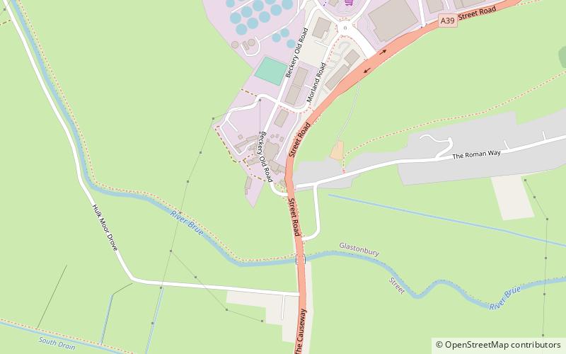 glastonbury canal tealham and tadham moors location map