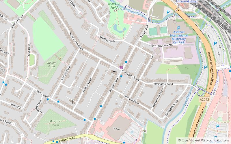 Christ Church location map