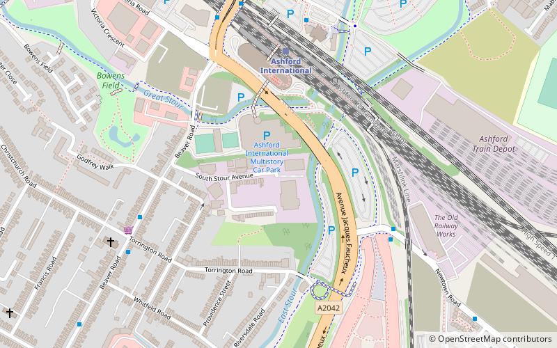 Ashford Green Corridors location map