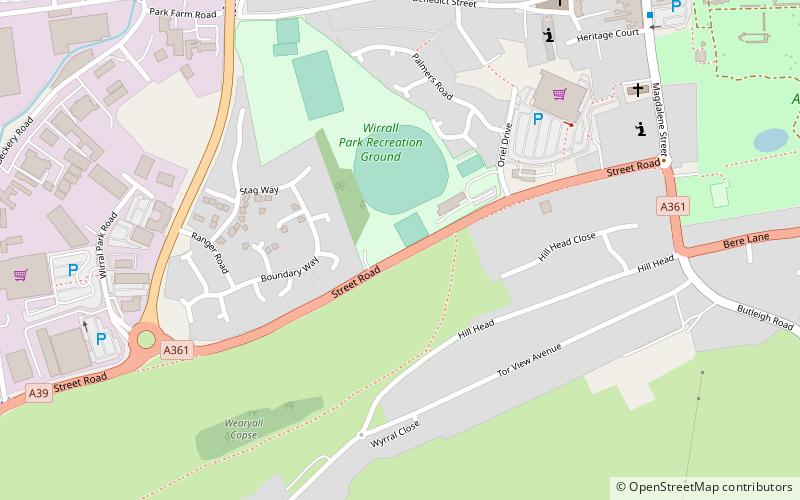 Tor Leisure Ground location map