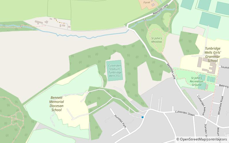 Culverden Stadium location map