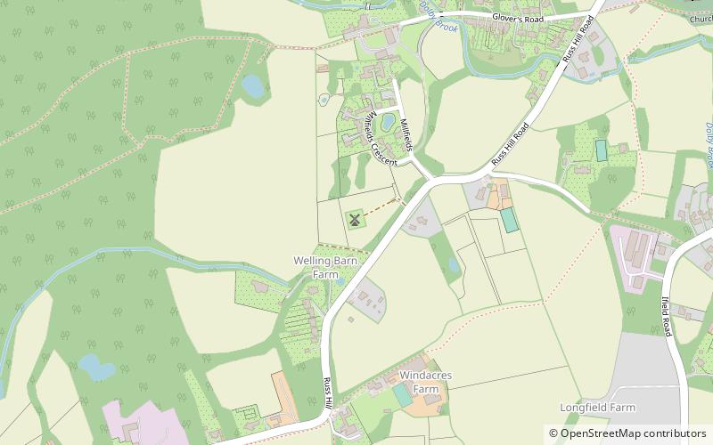 Lowfield Heath Windmill location map