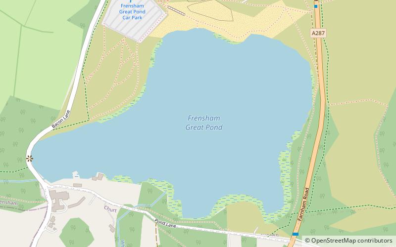 Frensham Great Pond and Common location map