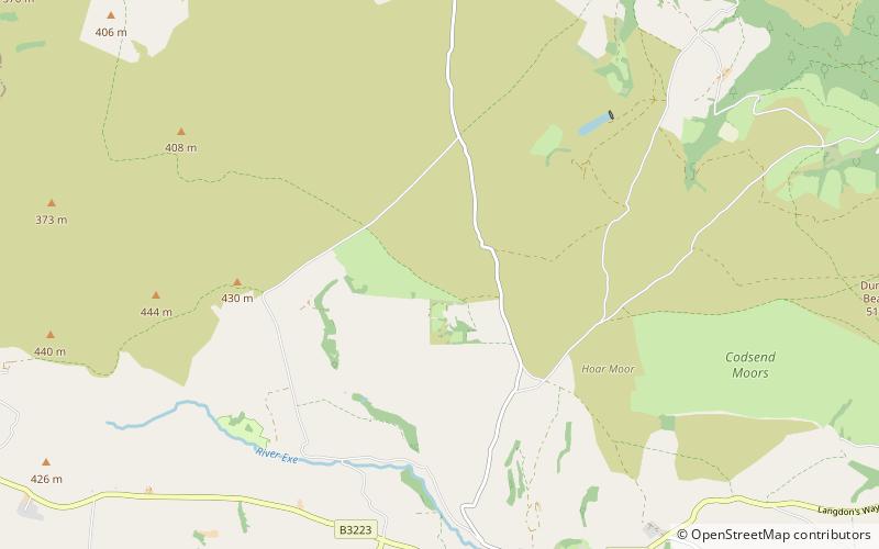 almsworthy common exmoor national park location map