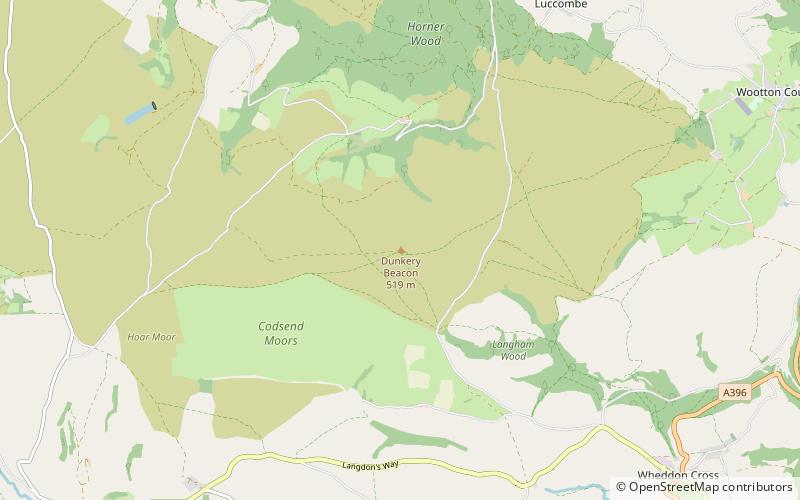 Dunkery Hill location map