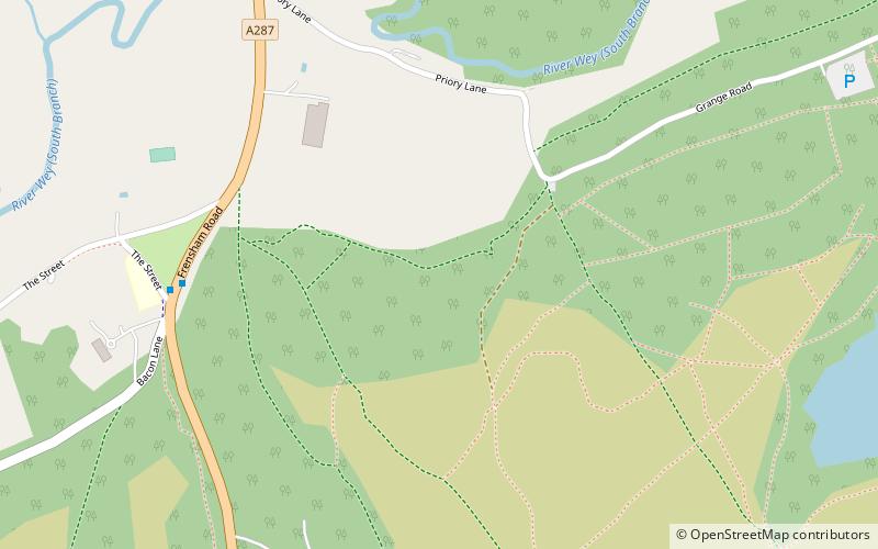 Frensham Common location map