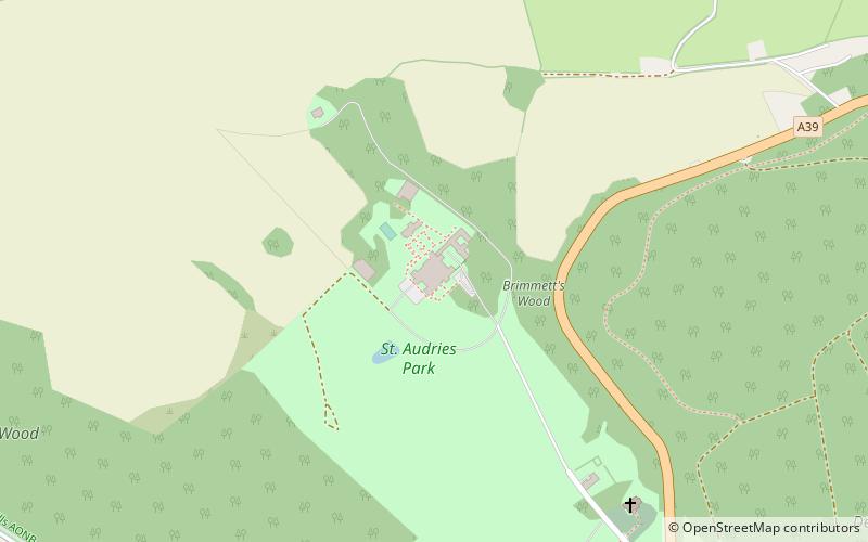 St Audries Park location map