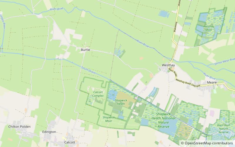 Westhay Heath location map