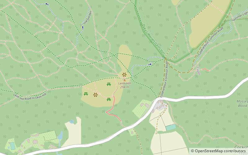 Leith Hill location map