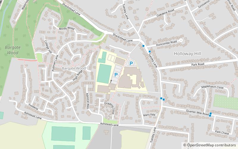 Godalming College location map
