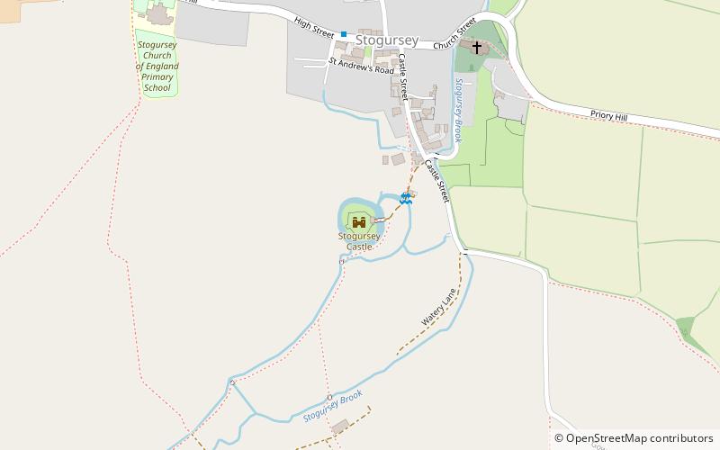 Stogursey Castle location map