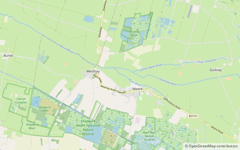 Meare Lake Village location map