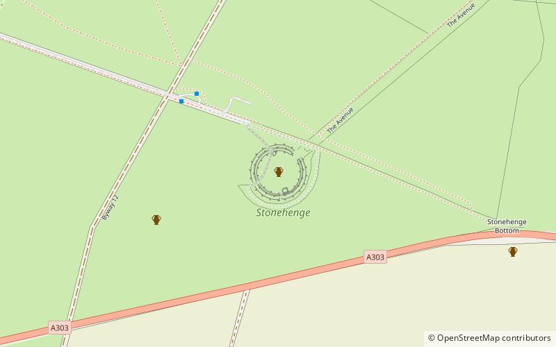 q and r holes stonehenge location map