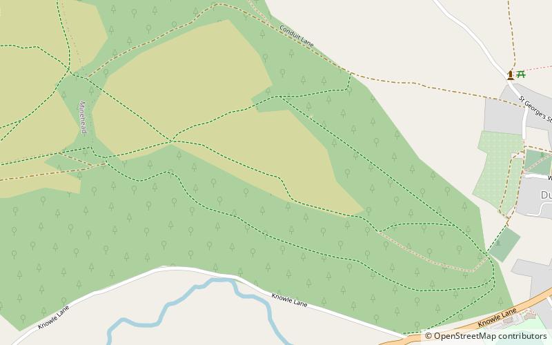 grabbist hillfort dunster location map