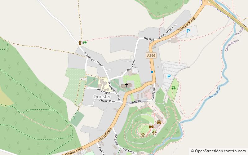 Dunster Dovecote location map