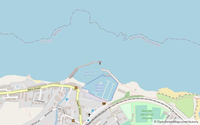 Watchet Harbour Lighthouse location map