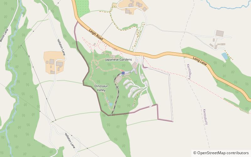 Combe Martin Wildlife and Dinosaur Park location map