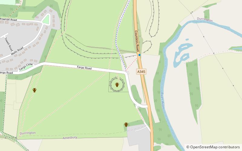 Woodhenge location map