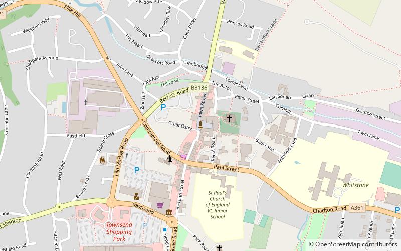Market Cross location map