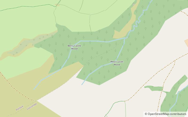 berry castle exmoor location map