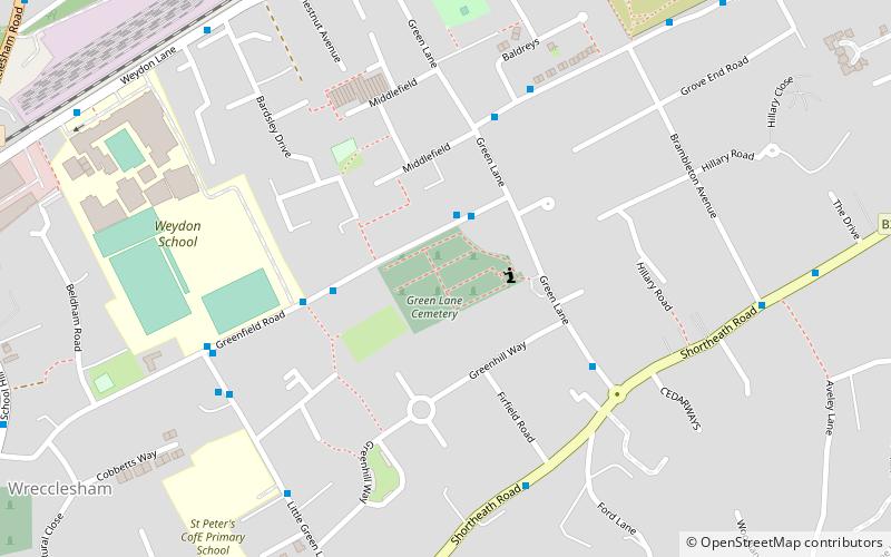 Green Lane Cemetery location map