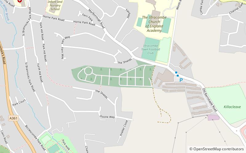 Ilfracombe Cemetery location map