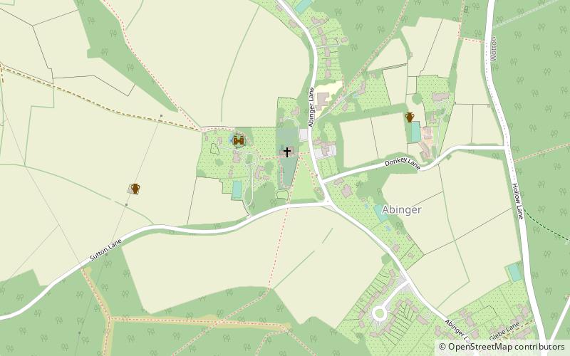 Abinger Common War Memorial location map