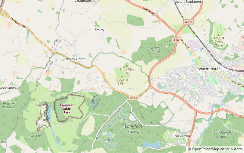 Cley Hill location map