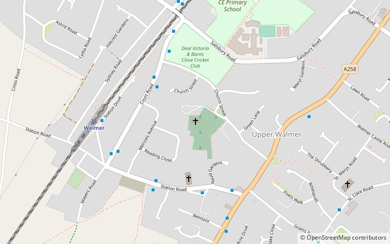 Old St Mary's location map