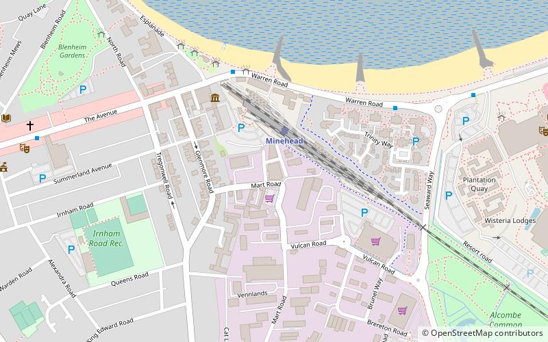 Minehead Eye location map