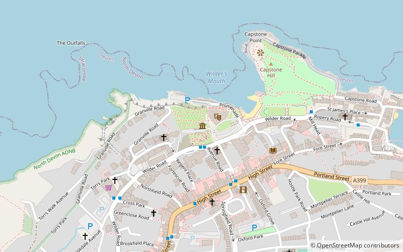 Ilfracombe Museum location map