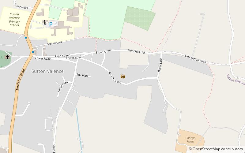 Sutton Valence Castle location map