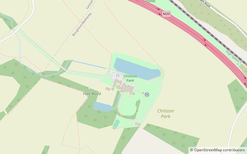 Chilston Park location map