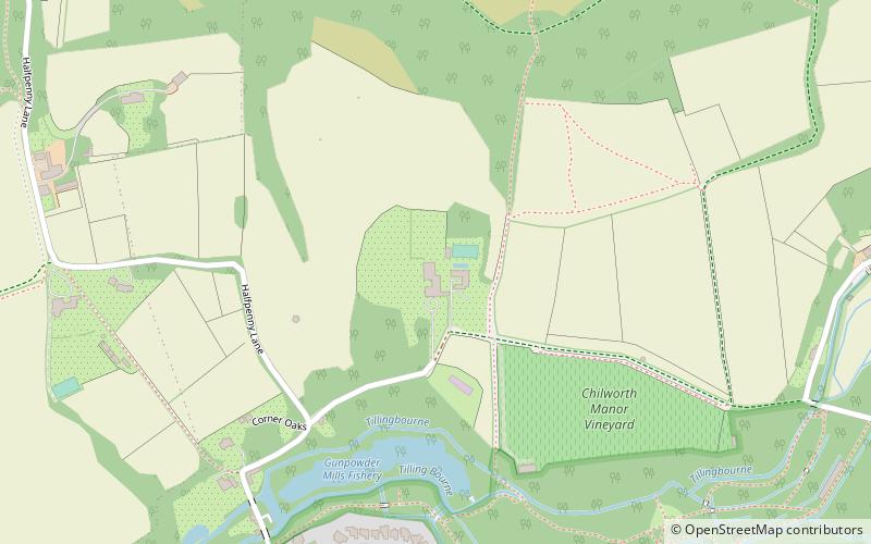 Chilworth Manor location map