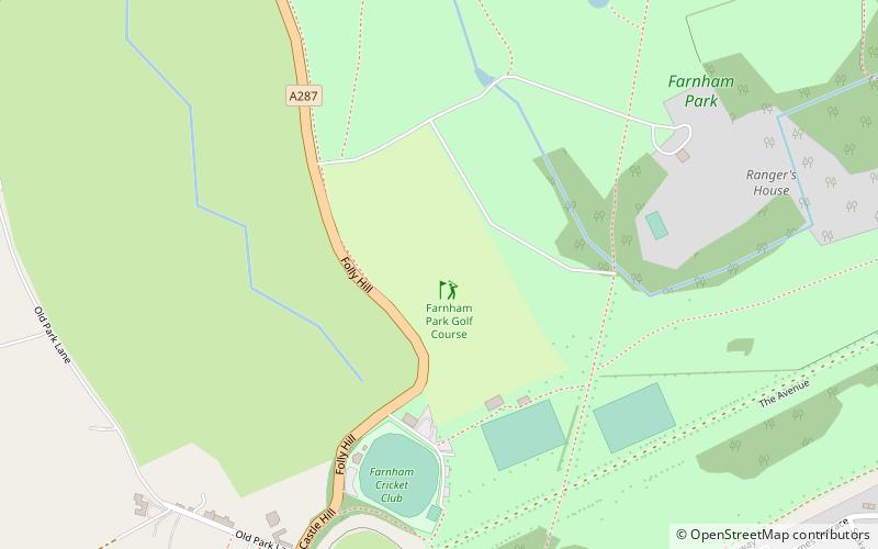 Farnham Park Golf Course location map