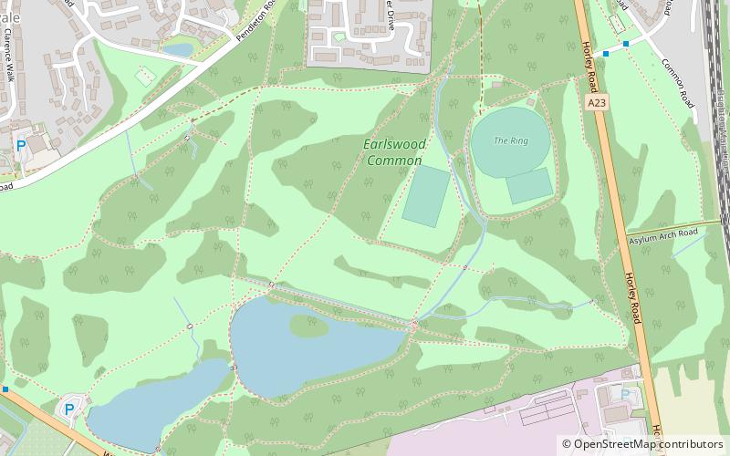 earlswood common redhill location map
