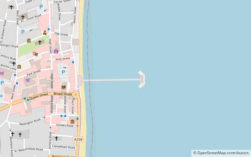 Deal Pier location map