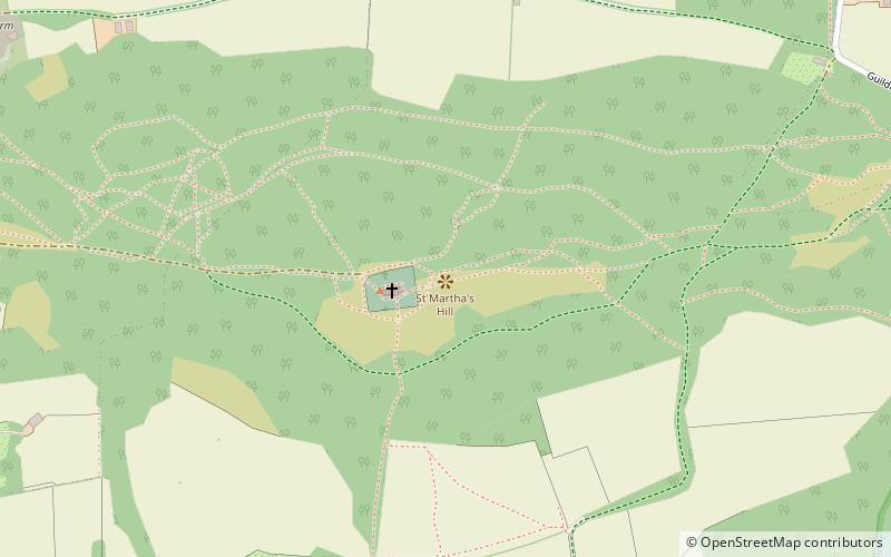 St Martha's Hill location map