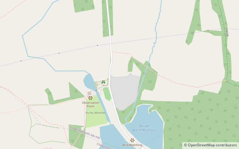 bough beech reservoir kent downs location map