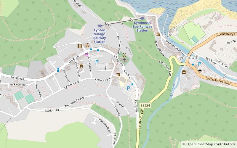 Muzeum Lyn i Exmoor location map