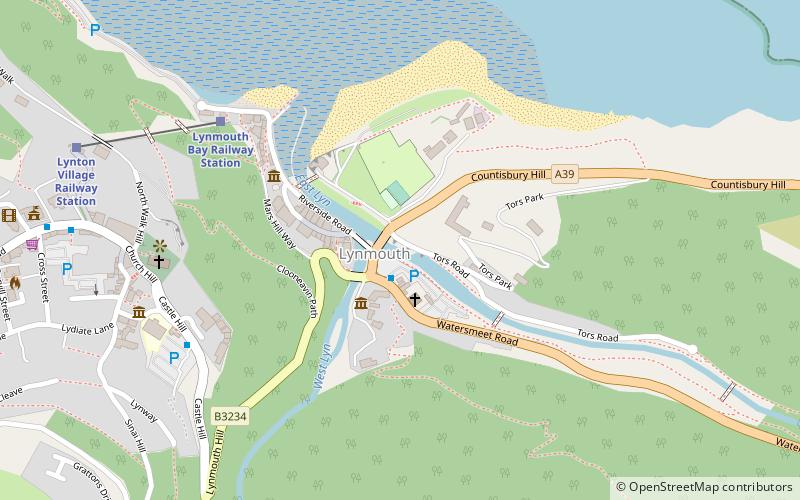 Lynmouth location map