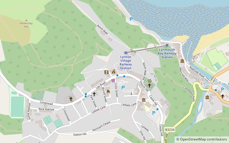 Lynton Town Hall location map