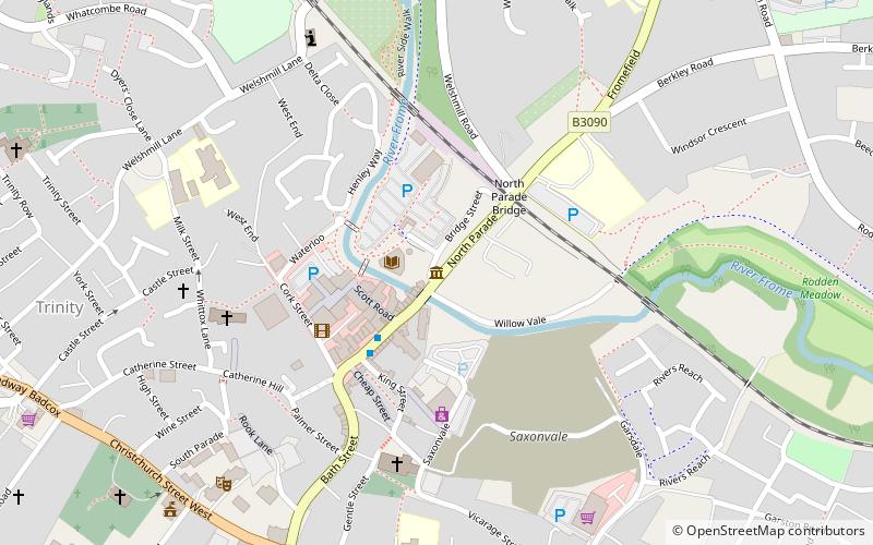 Frome Museum location map