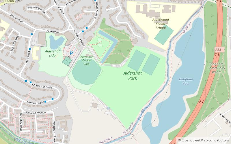 Aldershot Park location map