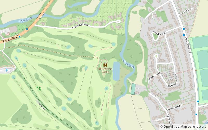 Betchworth Castle location map