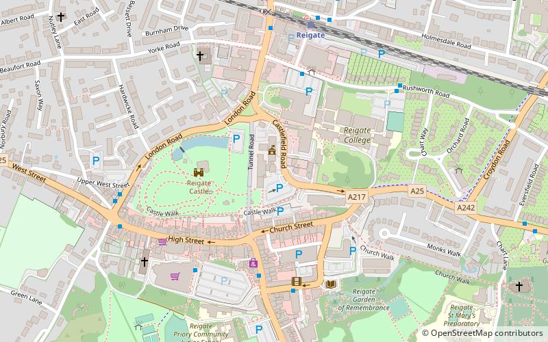 Reigate Town Hall location map