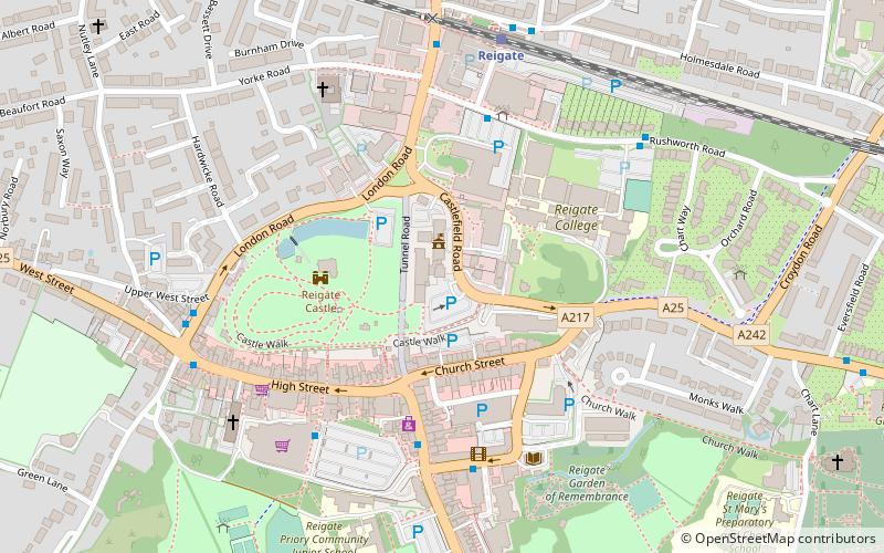 reigate college location map